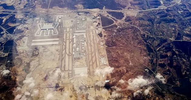 Istanbul New Airport bird eye view