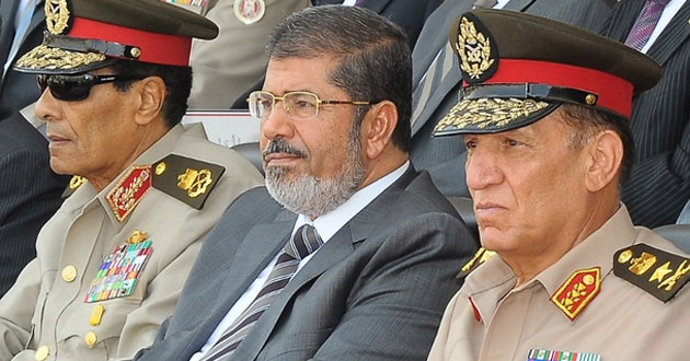 Morsi andSami Anan egypt