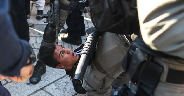 Palestinian into custody
