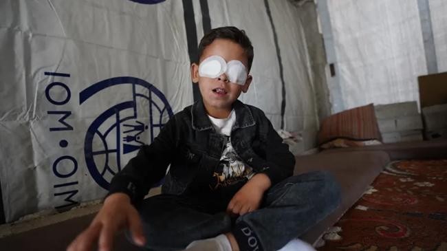 a boy lost his sight