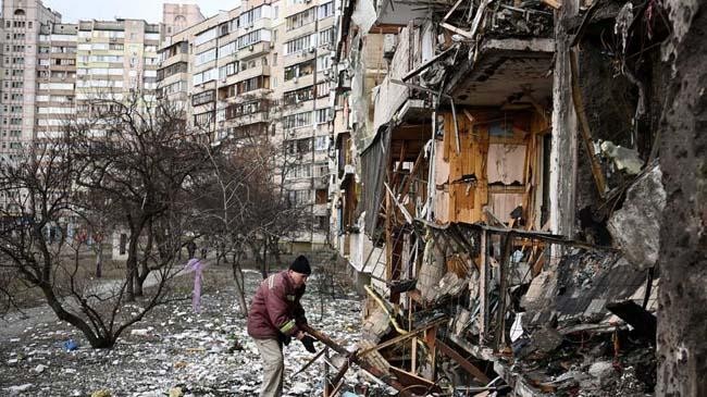 a destroyed city of ukraine