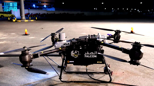 a firefighting drone called falcon