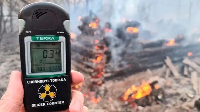a geiger counter measures a radiation level