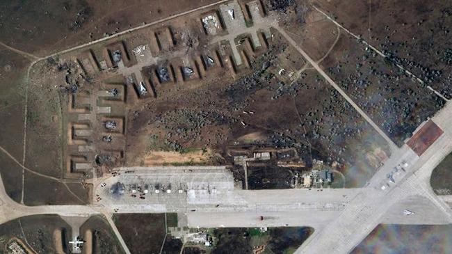 a satellite image of saki air base