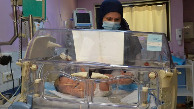 a view of the bahman hospital