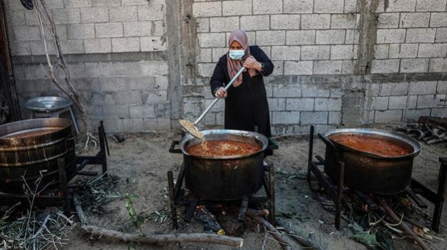 a women led cooperative in rafah in gaza uses firewood