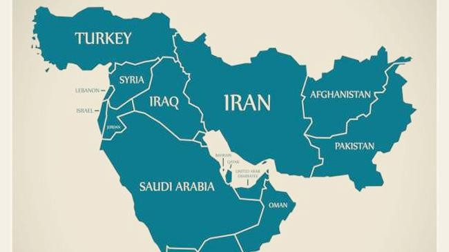 afganistan israel map