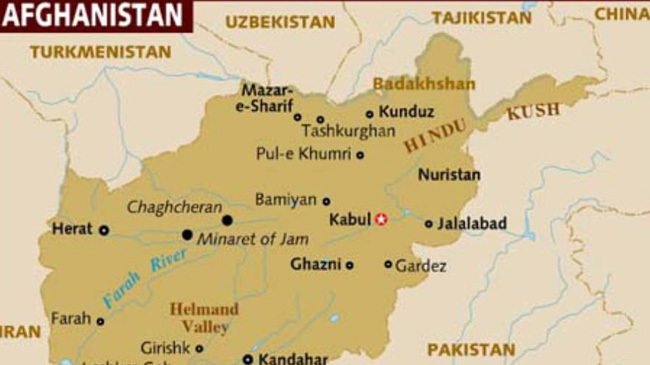 afganistan kabul map