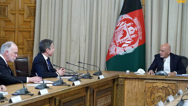 afghan president and us foreign secretary