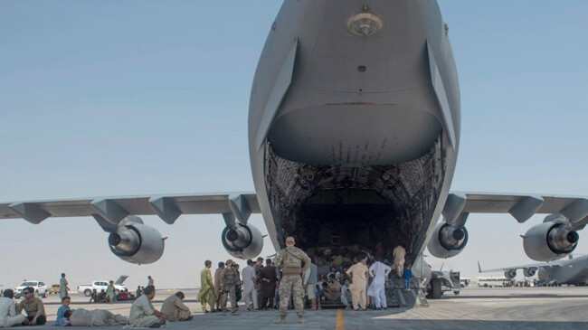 afghans on us planes