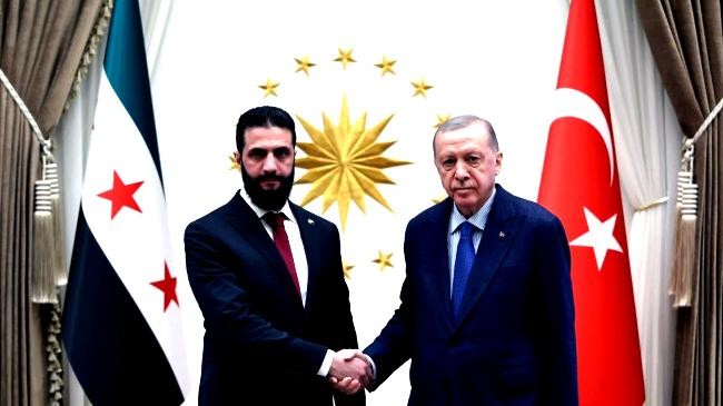 ahmed al sharaa and recep tayyip erdogan
