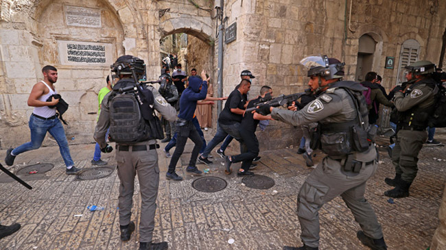 al aqsa crackdown palestine 1