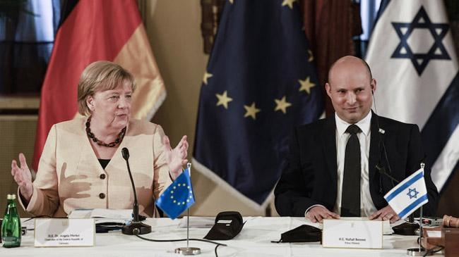 angela merkel naftali bennett