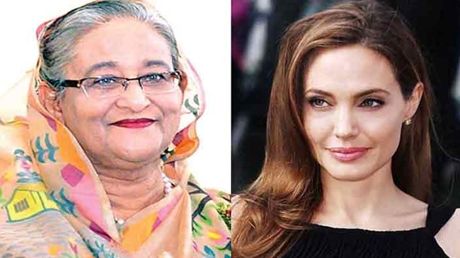 angelina jollie sent a letter to sheikh hasina