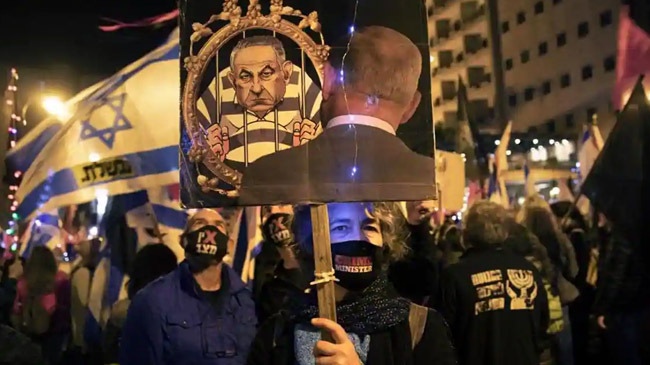 anti netanyahu protest continue