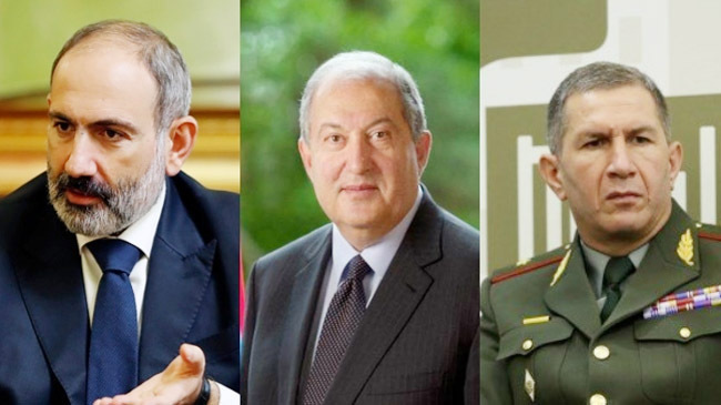 armenia pm president army chief