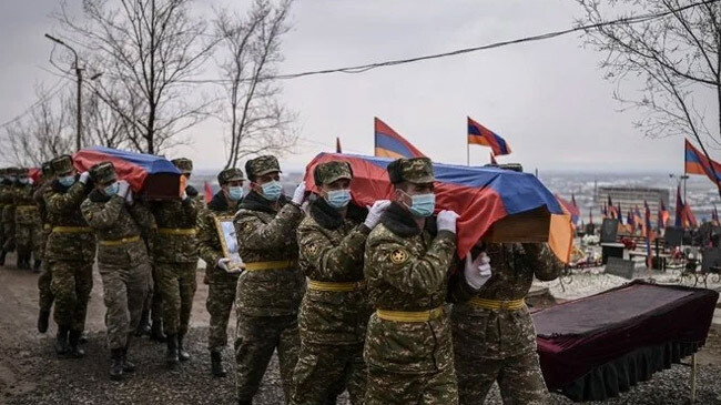 armenia soldier carring colleuge