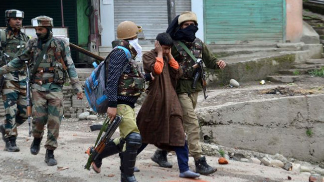 arrest operation in kashmir