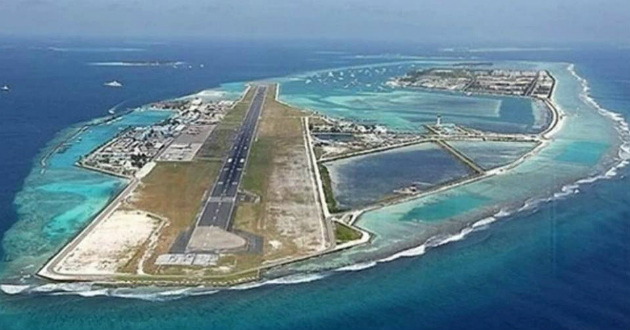 artificial iseland on south china sea