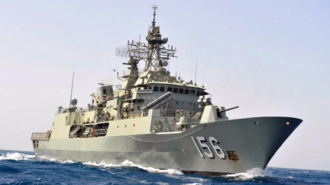 australian navi ship middle east