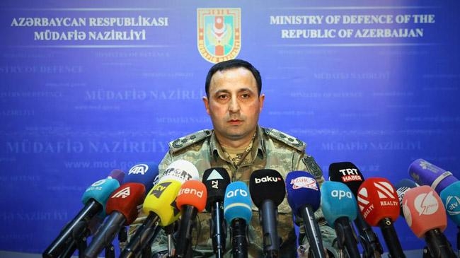 azerbaijan defence minister press conference baku