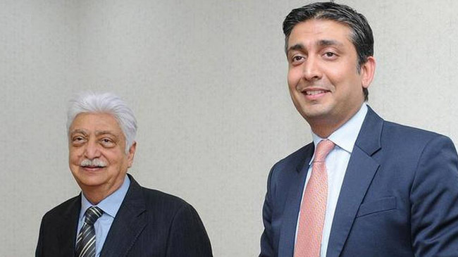 azim premji with son india