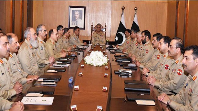 bajwa meeting with commanders