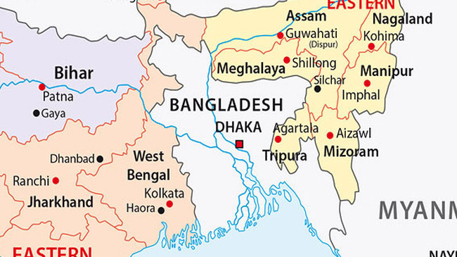 bangladesh india map