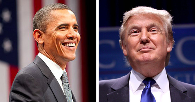 barak obama and trump