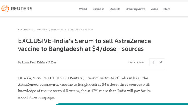 bd vaccine report