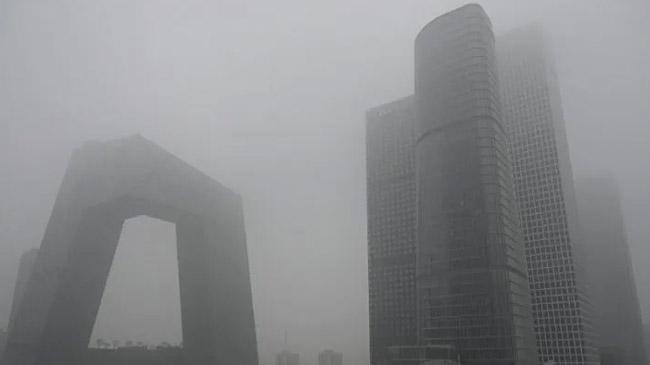 beijing sky covered smoke