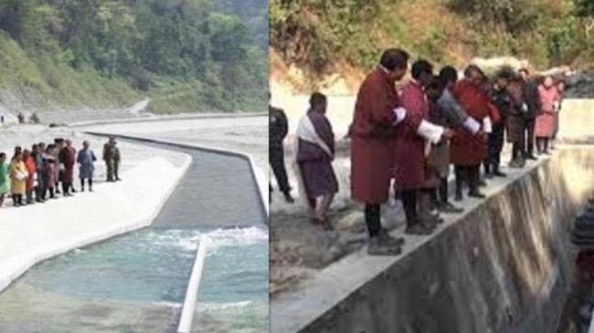 bhutan closed water channel india
