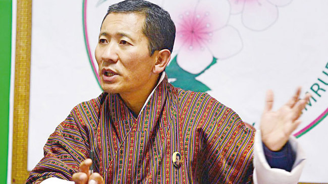 bhutan pm lote shering