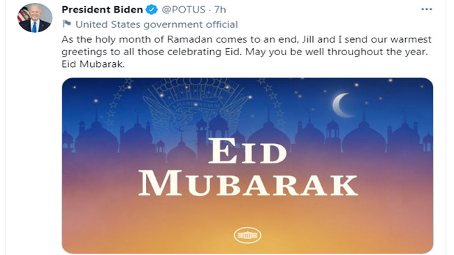 biden eid wishes to muslim