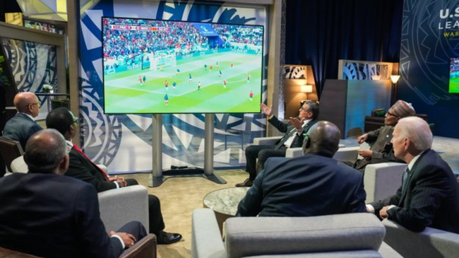 biden watches morocco v france world cup match with moroccan pm