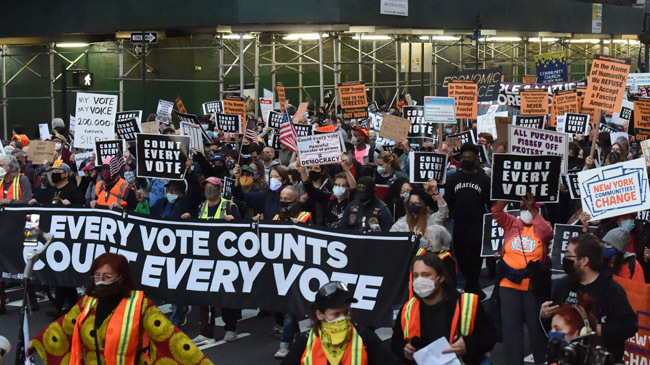 biden win rally