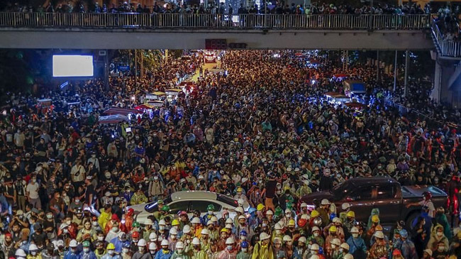 big protests in thailand