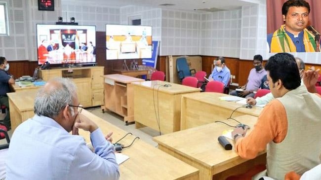 biplob deb tripura chief minister meeting