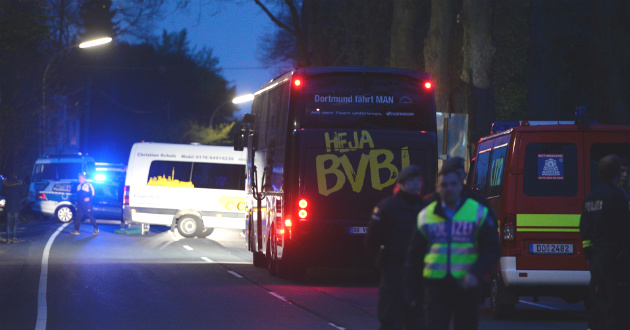 borussia dortmund football team bus attack