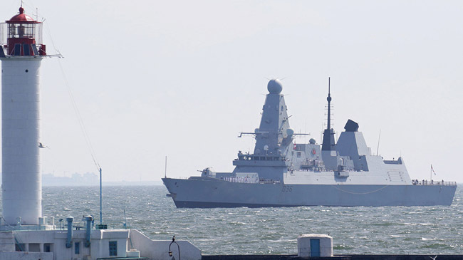 british destroyer in black sea