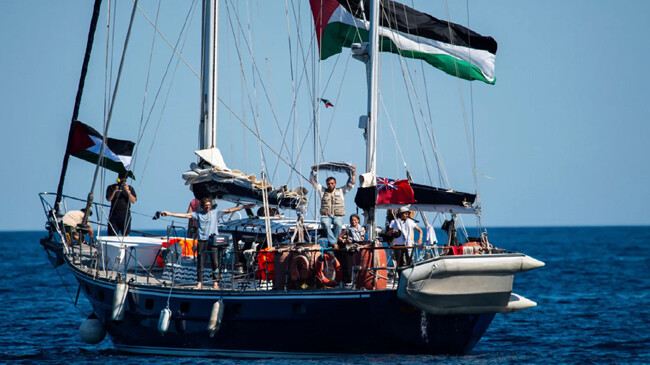 british flagged madleen yacht