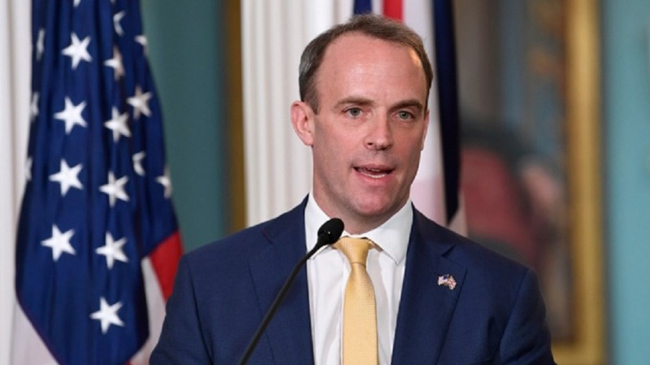 british forign minister dominic rab