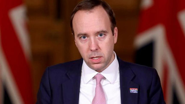 british health minister hankok