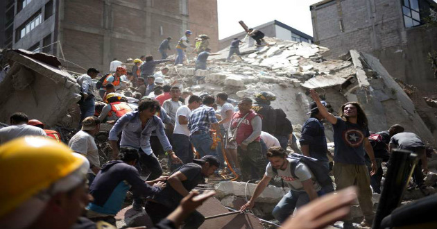 buildings collapsed Mexico