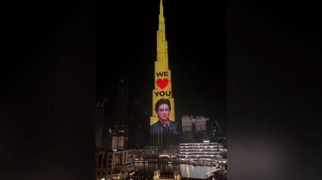 burj khalifa all lit up for shah rukh khan s 57th birthday