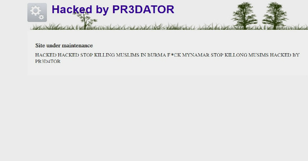 burma web hacked