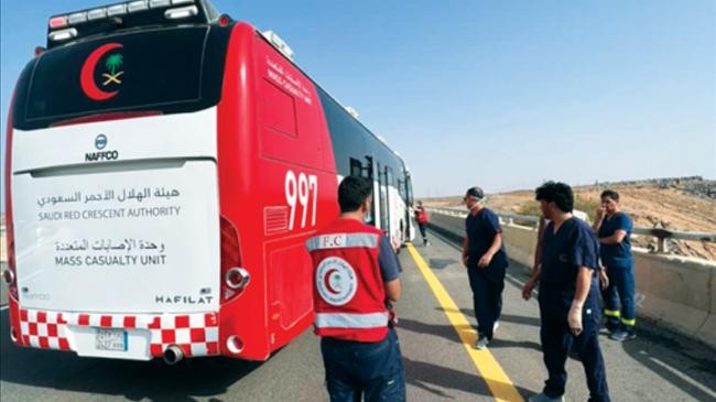 bus accident in madinah