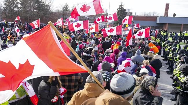 canada antivax protest