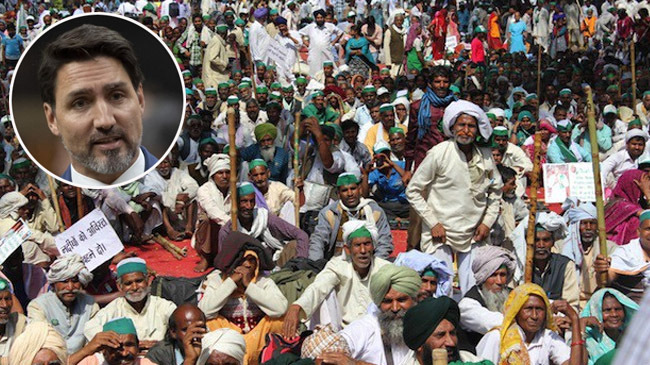 canada pm about india farmer