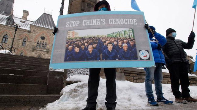 canada protest against china